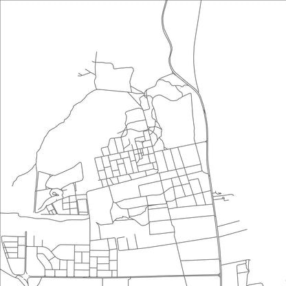 ROAD MAP OF RŪL ḐADNĀ, UNITED ARAB EMIRATES BY MAPBAKES