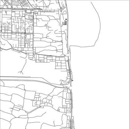 ROAD MAP OF RUGHAYLĀT, UNITED ARAB EMIRATES BY MAPBAKES