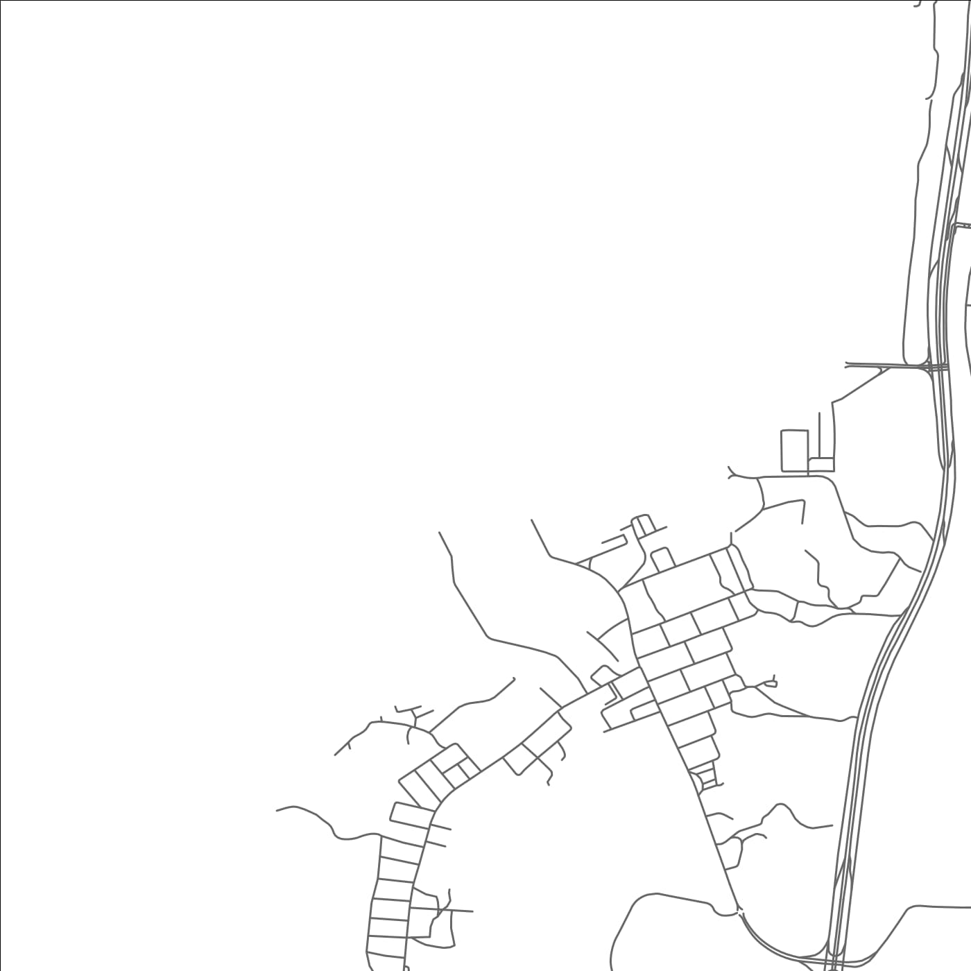 ROAD MAP OF THEEB, UNITED ARAB EMIRATES BY MAPBAKES