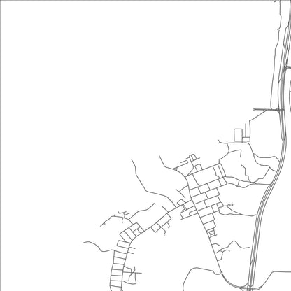 ROAD MAP OF THEEB, UNITED ARAB EMIRATES BY MAPBAKES