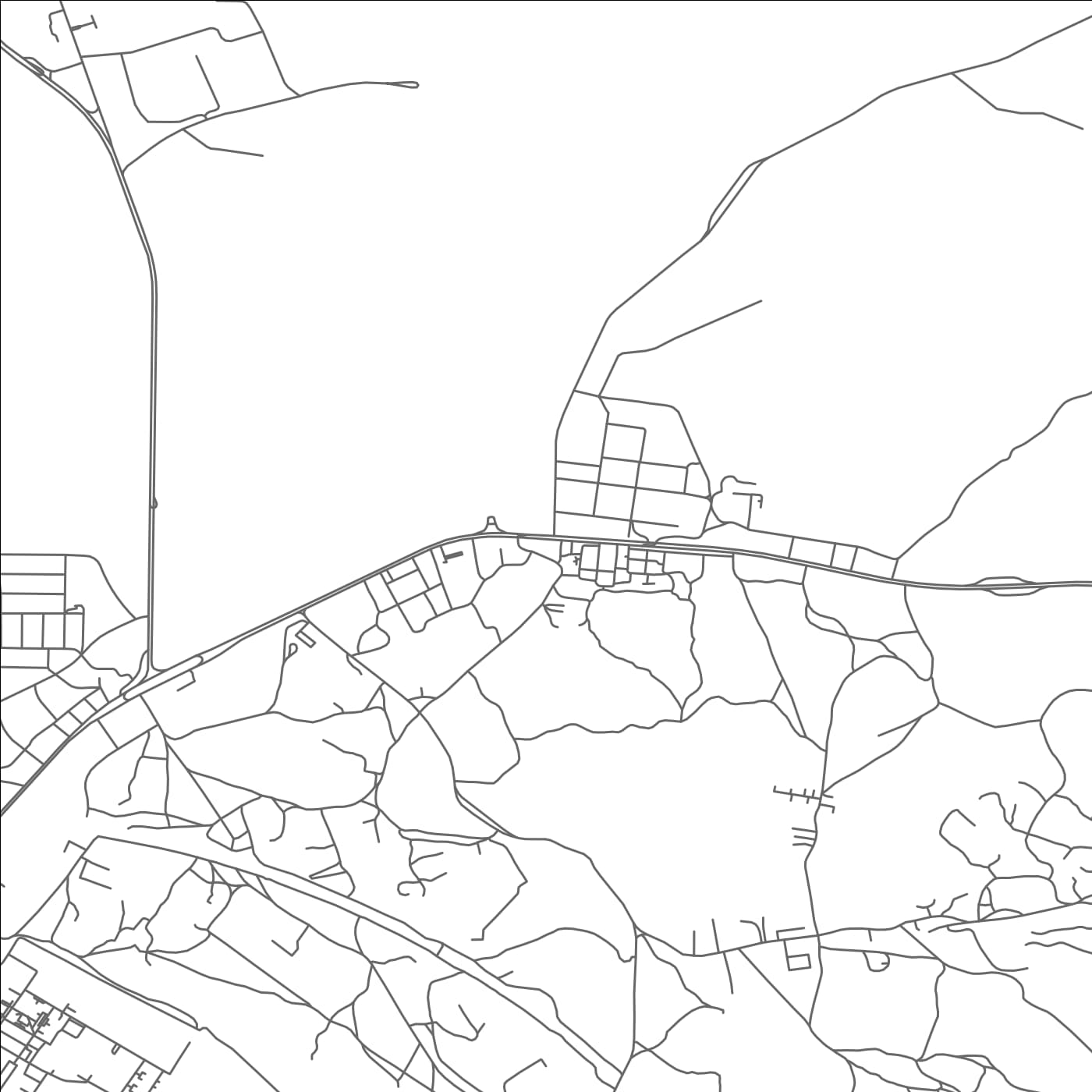 ROAD MAP OF THOBAN, UNITED ARAB EMIRATES BY MAPBAKES