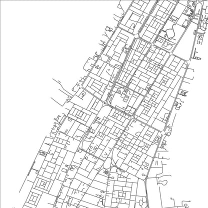 ROAD MAP OF UMM AL QAYWAYN, UNITED ARAB EMIRATES BY MAPBAKES