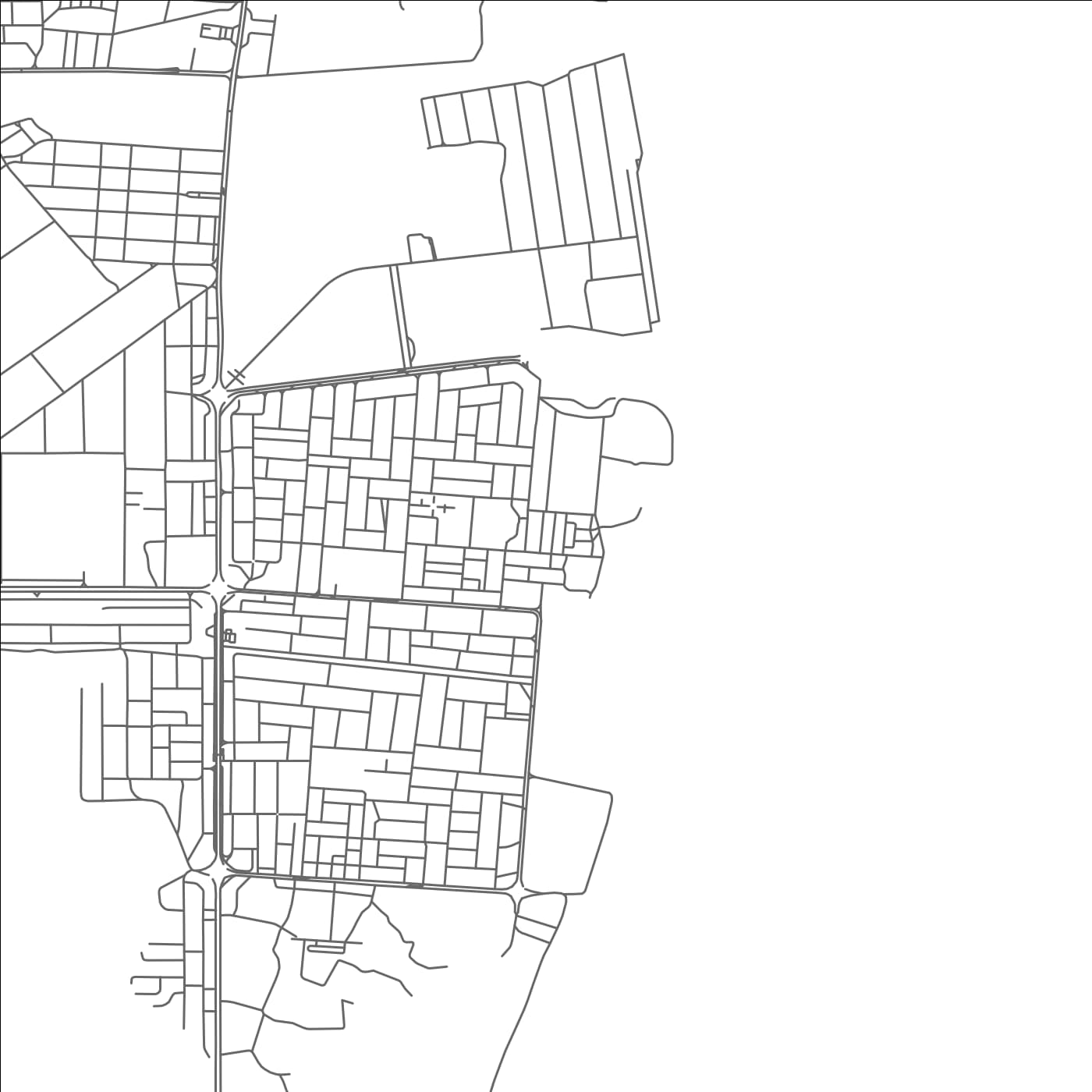 ROAD MAP OF ZUBĀRAH, UNITED ARAB EMIRATES BY MAPBAKES