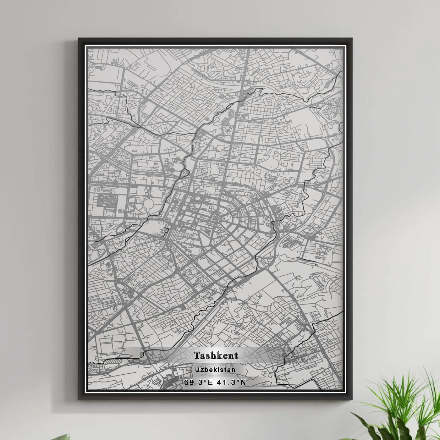 ROAD MAP OF TASHKENT, UZBEKISTAN BY MAPBAKES