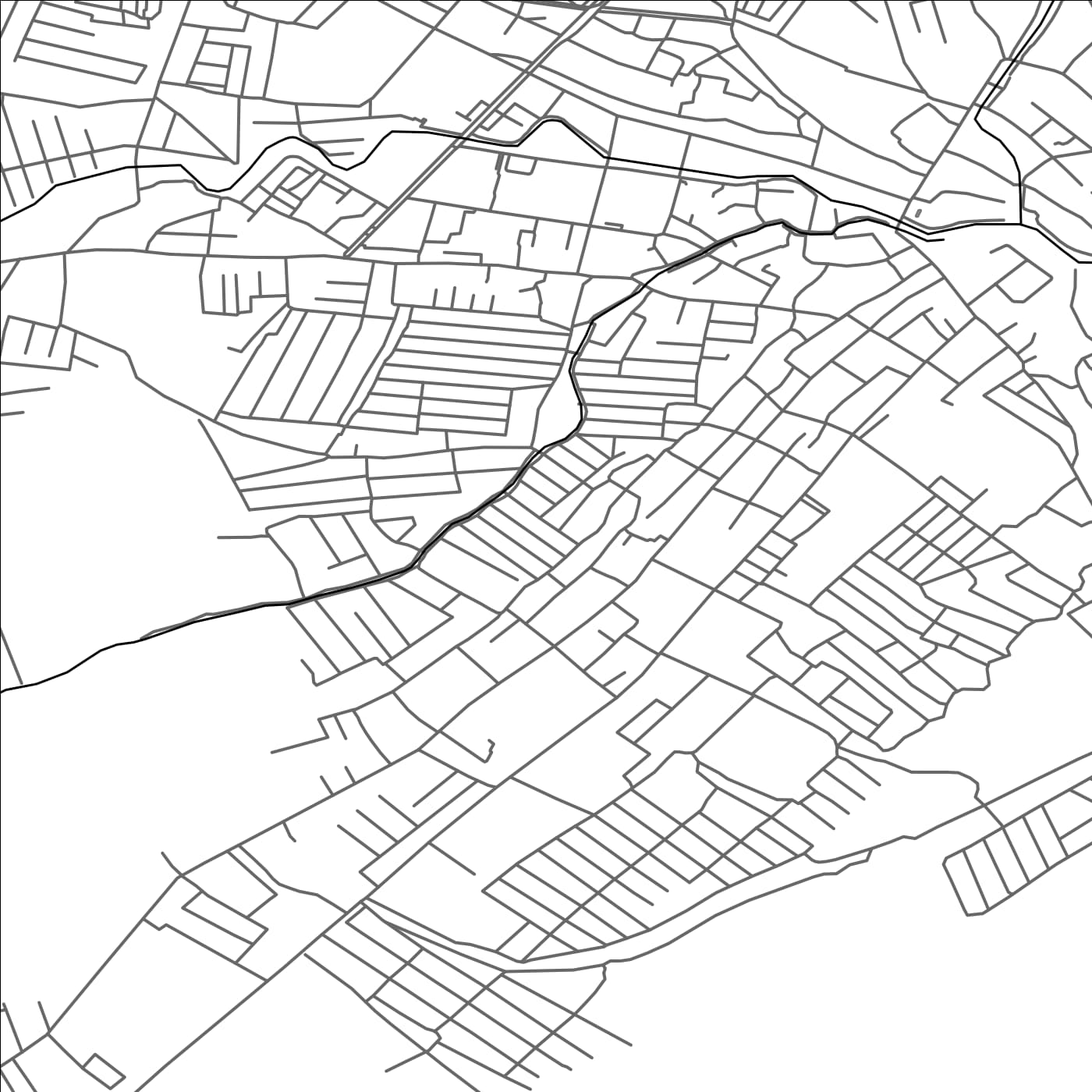 ROAD MAP OF ASAKA, UZBEKISTAN BY MAPBAKES