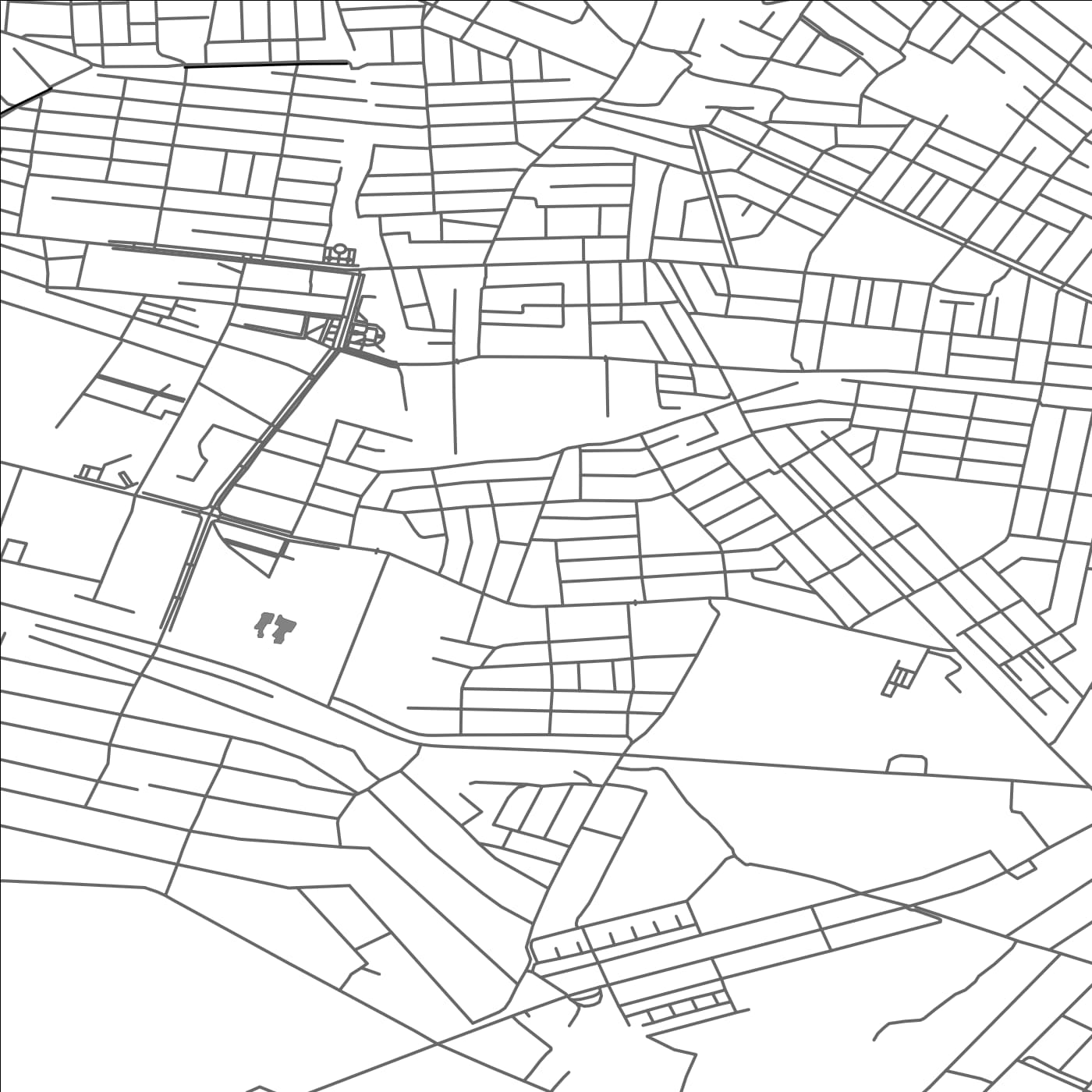 ROAD MAP OF BERUNIY, UZBEKISTAN BY MAPBAKES