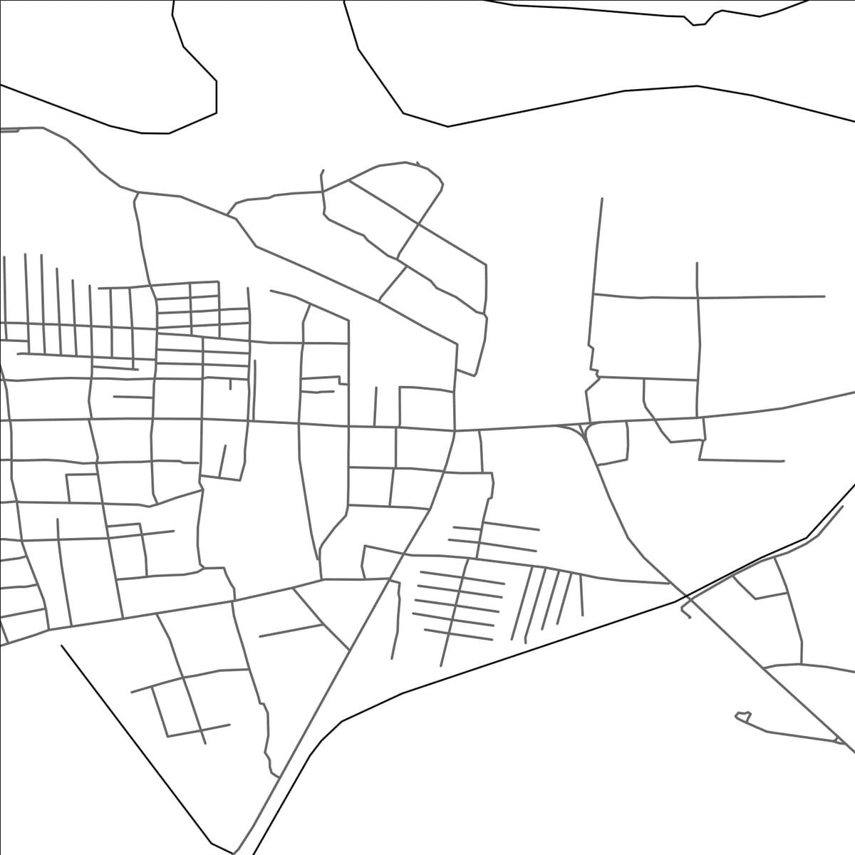 ROAD MAP OF CHINOBOD, UZBEKISTAN BY MAPBAKES