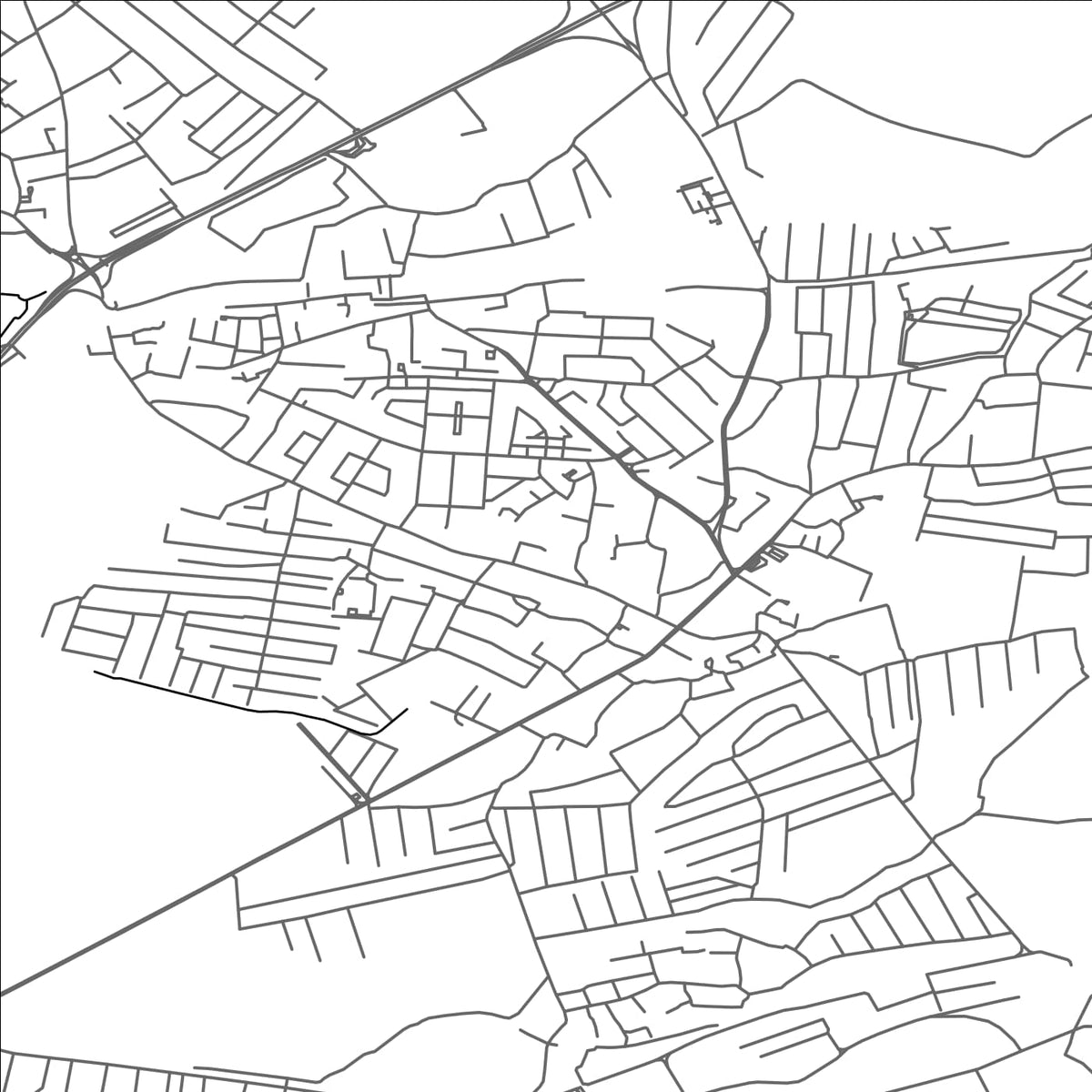 ROAD MAP OF CHINOZ, UZBEKISTAN BY MAPBAKES