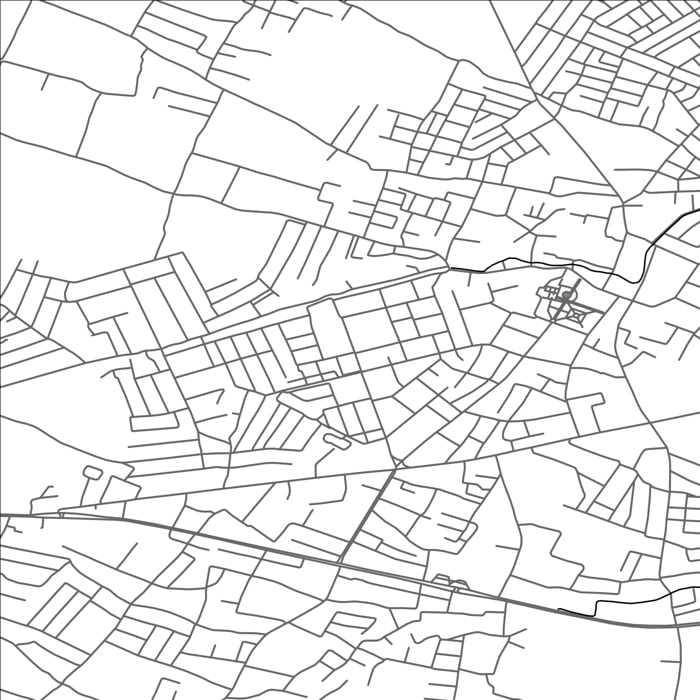 ROAD MAP OF G'IJDUVON SHAHRI, UZBEKISTAN BY MAPBAKES