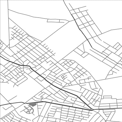 ROAD MAP OF GURLAN, UZBEKISTAN BY MAPBAKES