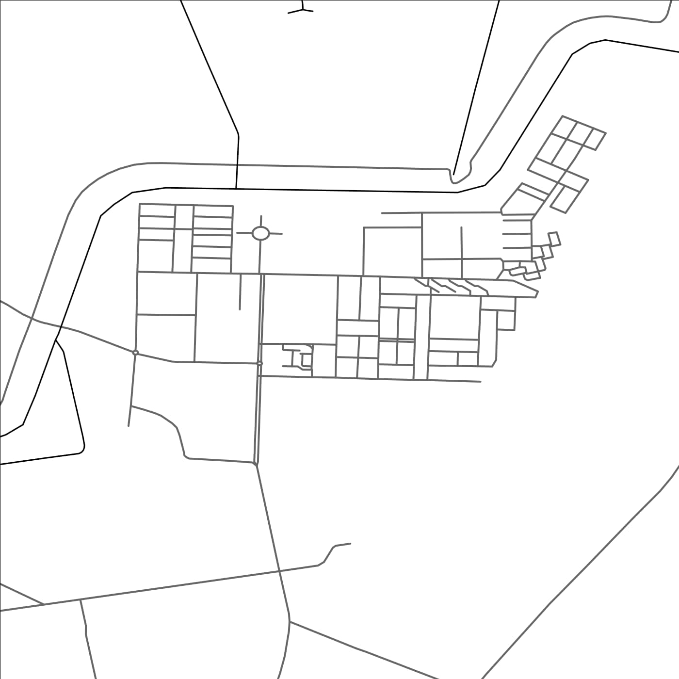 ROAD MAP OF NURISTON, UZBEKISTAN BY MAPBAKES