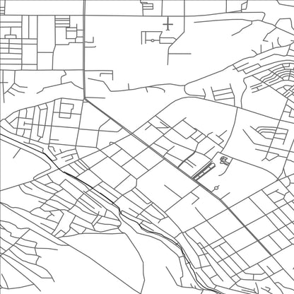 ROAD MAP OF OLMALIQ, UZBEKISTAN BY MAPBAKES