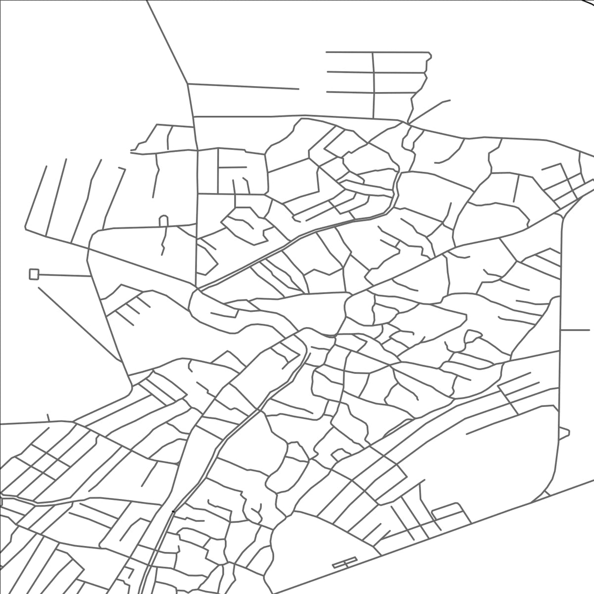 ROAD MAP OF OLTINKO`L, UZBEKISTAN BY MAPBAKES