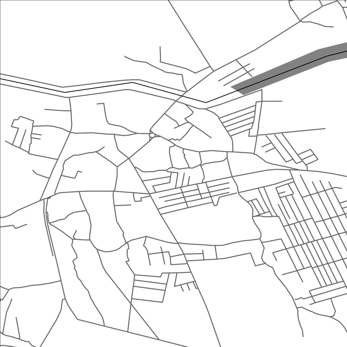 ROAD MAP OF PAXTAOBOD, UZBEKISTAN BY MAPBAKES