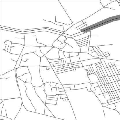 ROAD MAP OF PAXTAOBOD, UZBEKISTAN BY MAPBAKES