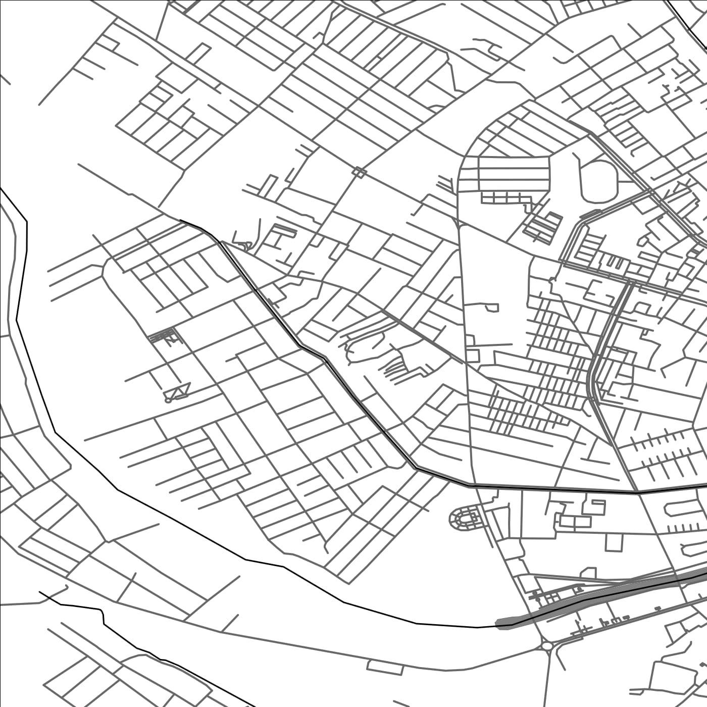 ROAD MAP OF QOROVUL, UZBEKISTAN BY MAPBAKES