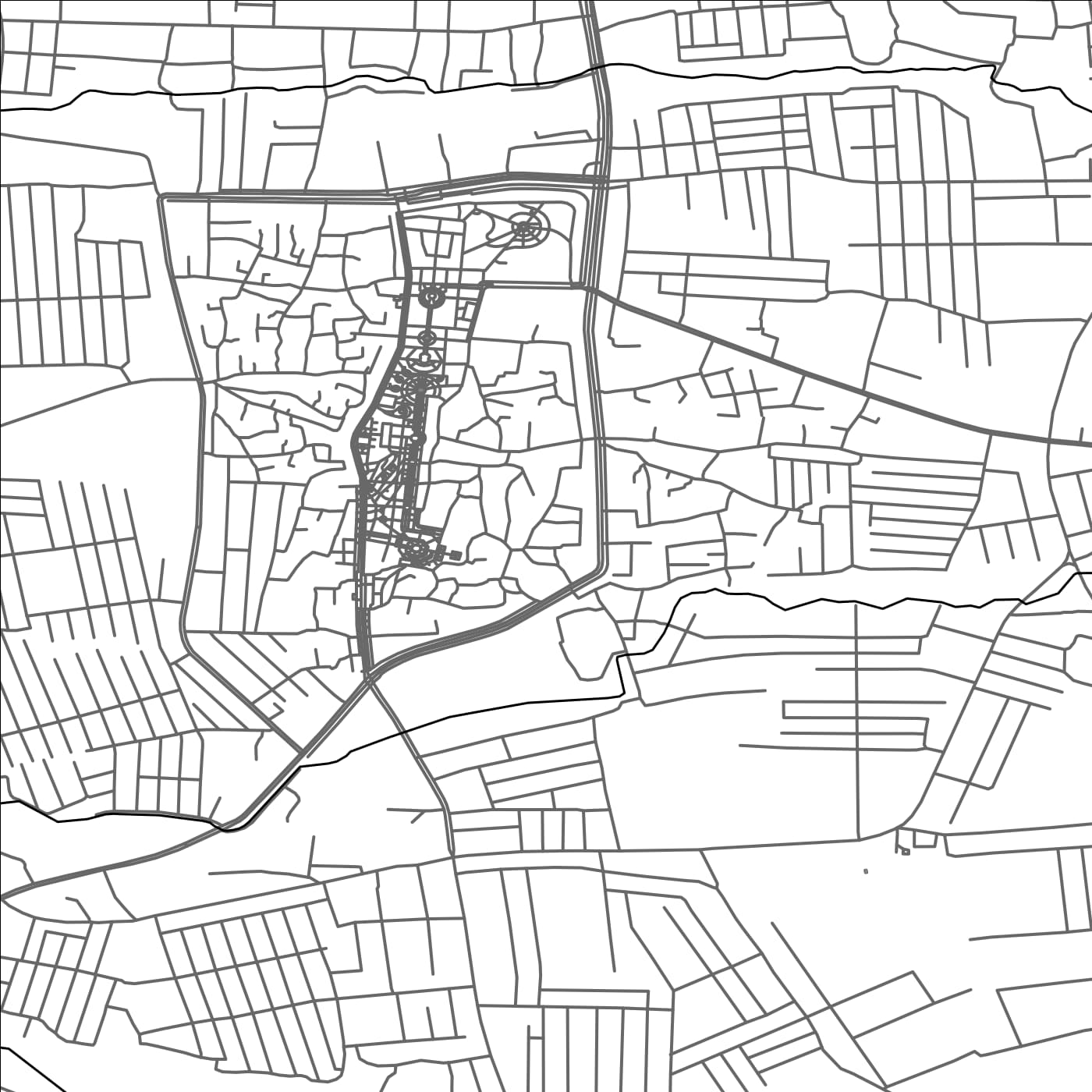 ROAD MAP OF SHAHRISABZ, UZBEKISTAN BY MAPBAKES