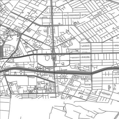 ROAD MAP OF URGANCH, UZBEKISTAN BY MAPBAKES