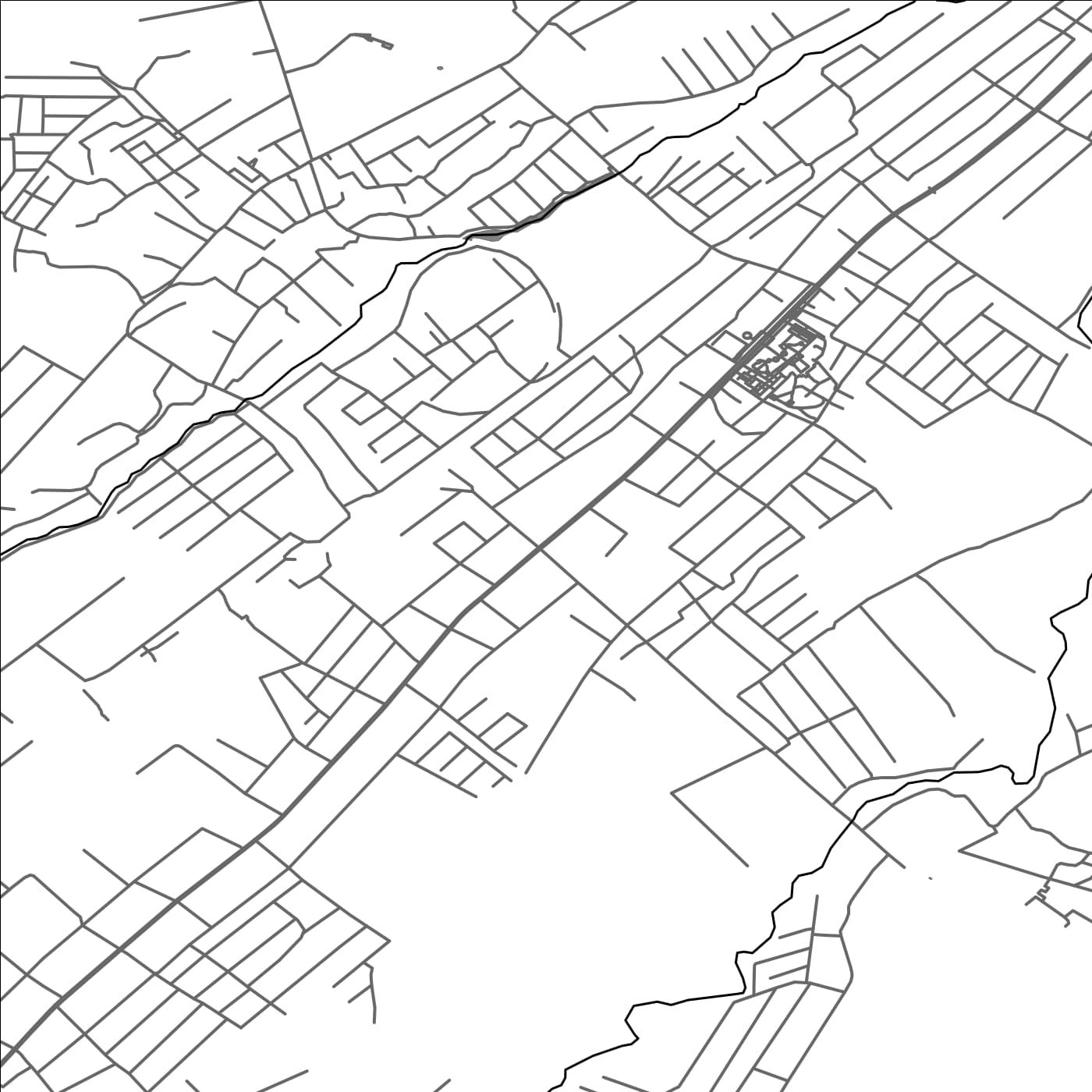 ROAD MAP OF URTAOWUL, UZBEKISTAN BY MAPBAKES