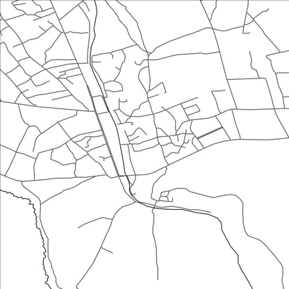 ROAD MAP OF USMAT SHAHARCHASI, UZBEKISTAN BY MAPBAKES