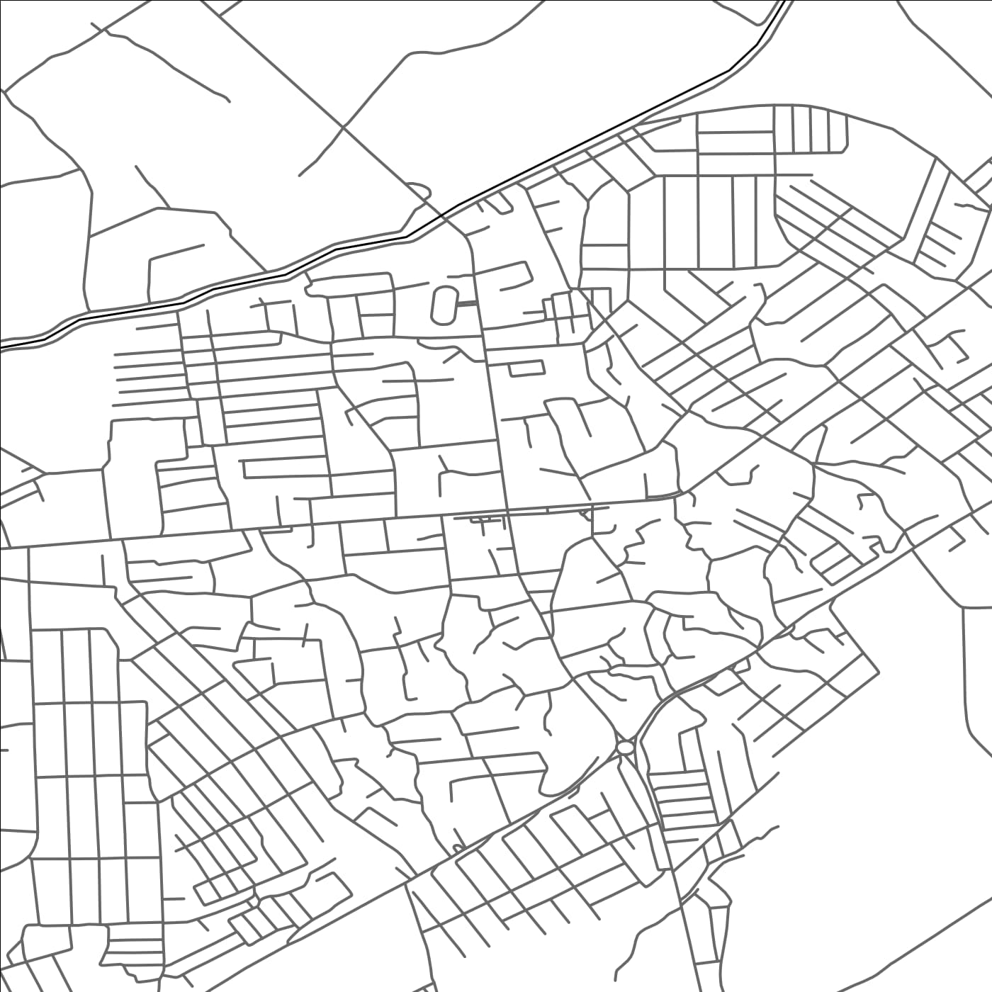 ROAD MAP OF UYCHI, UZBEKISTAN BY MAPBAKES