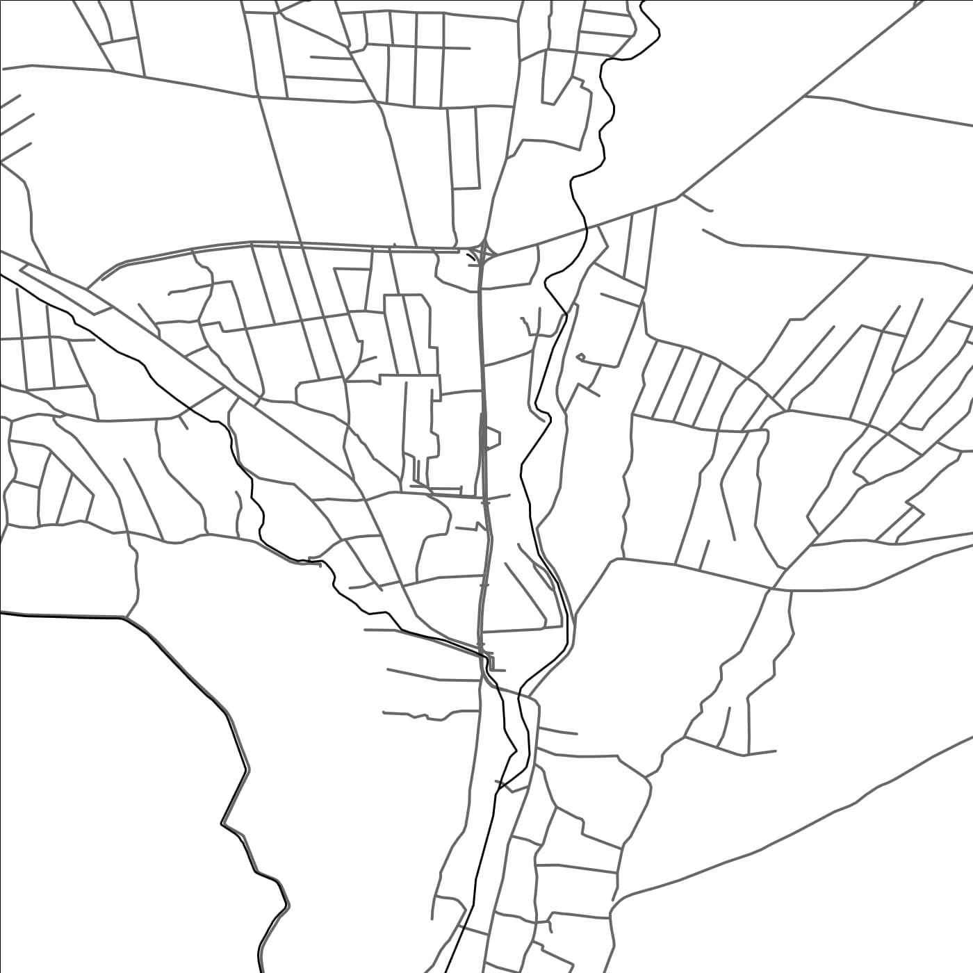 ROAD MAP OF VODIL, UZBEKISTAN BY MAPBAKES