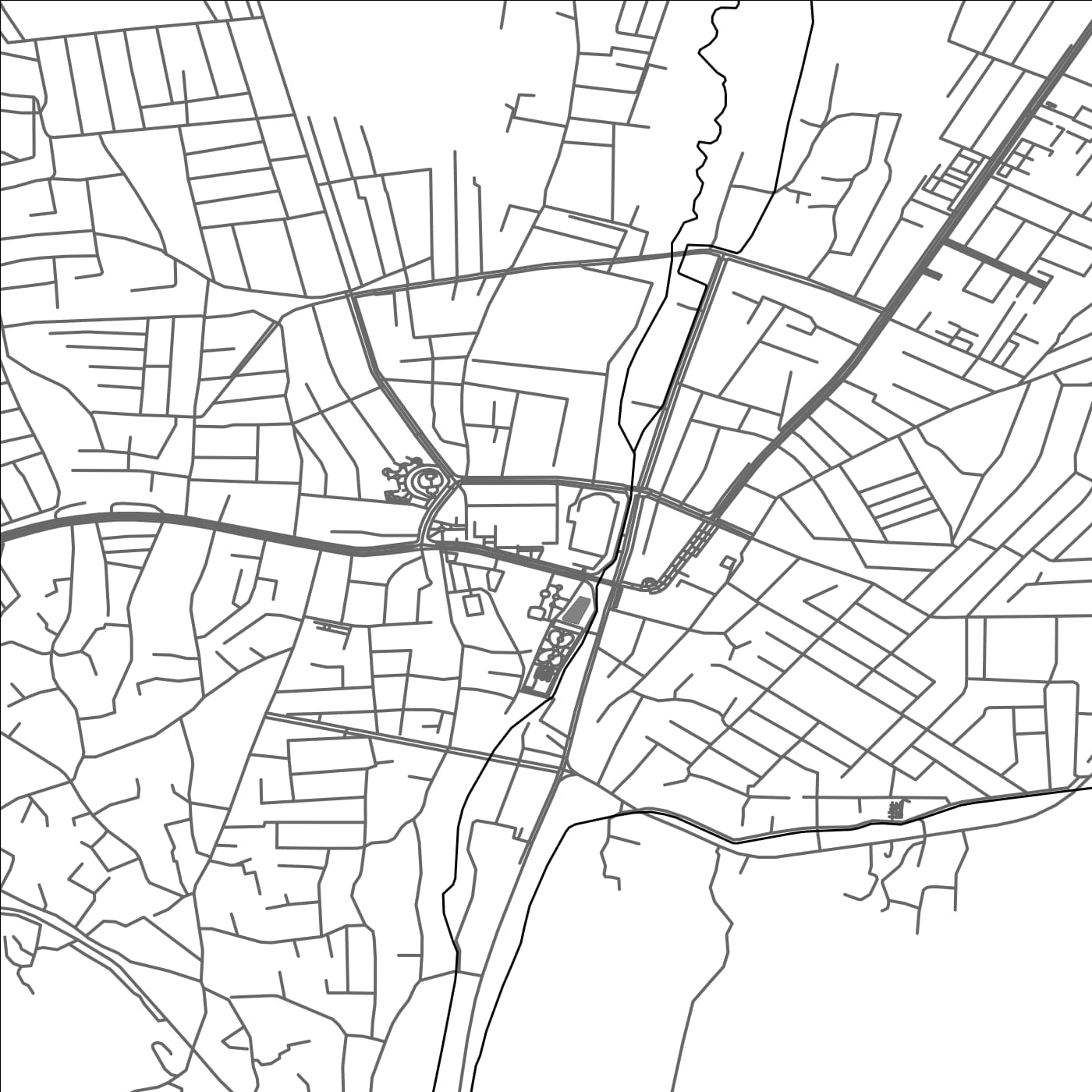 ROAD MAP OF ZOMIN SHAHARCHASI, UZBEKISTAN BY MAPBAKES