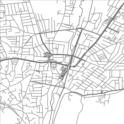 ROAD MAP OF ZOMIN SHAHARCHASI, UZBEKISTAN BY MAPBAKES