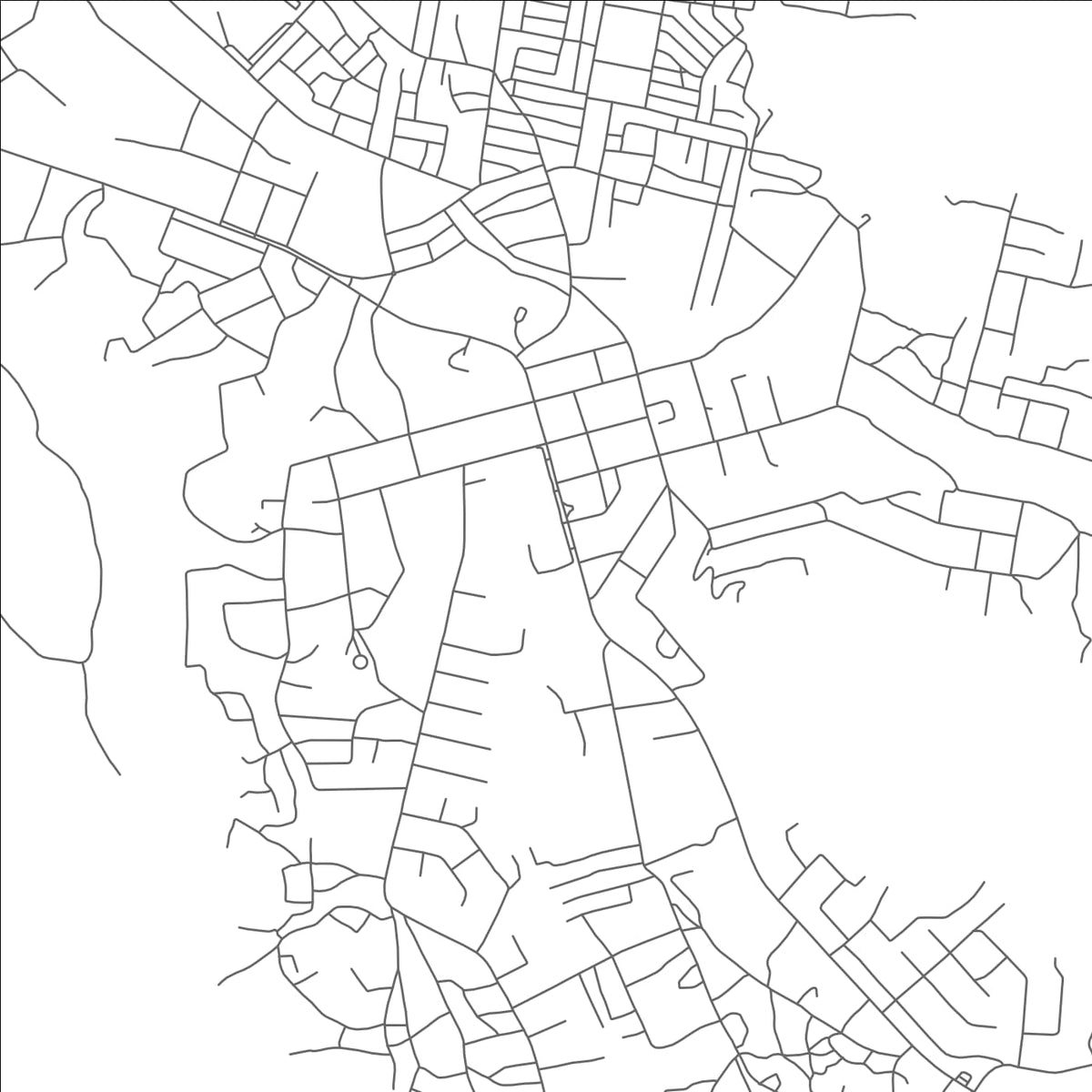 ROAD MAP OF CHIPATA, ZAMBIA BY MAPBAKES