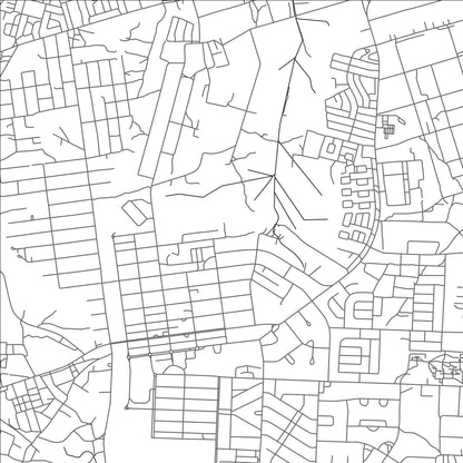ROAD MAP OF KABWE, ZAMBIA BY MAPBAKES