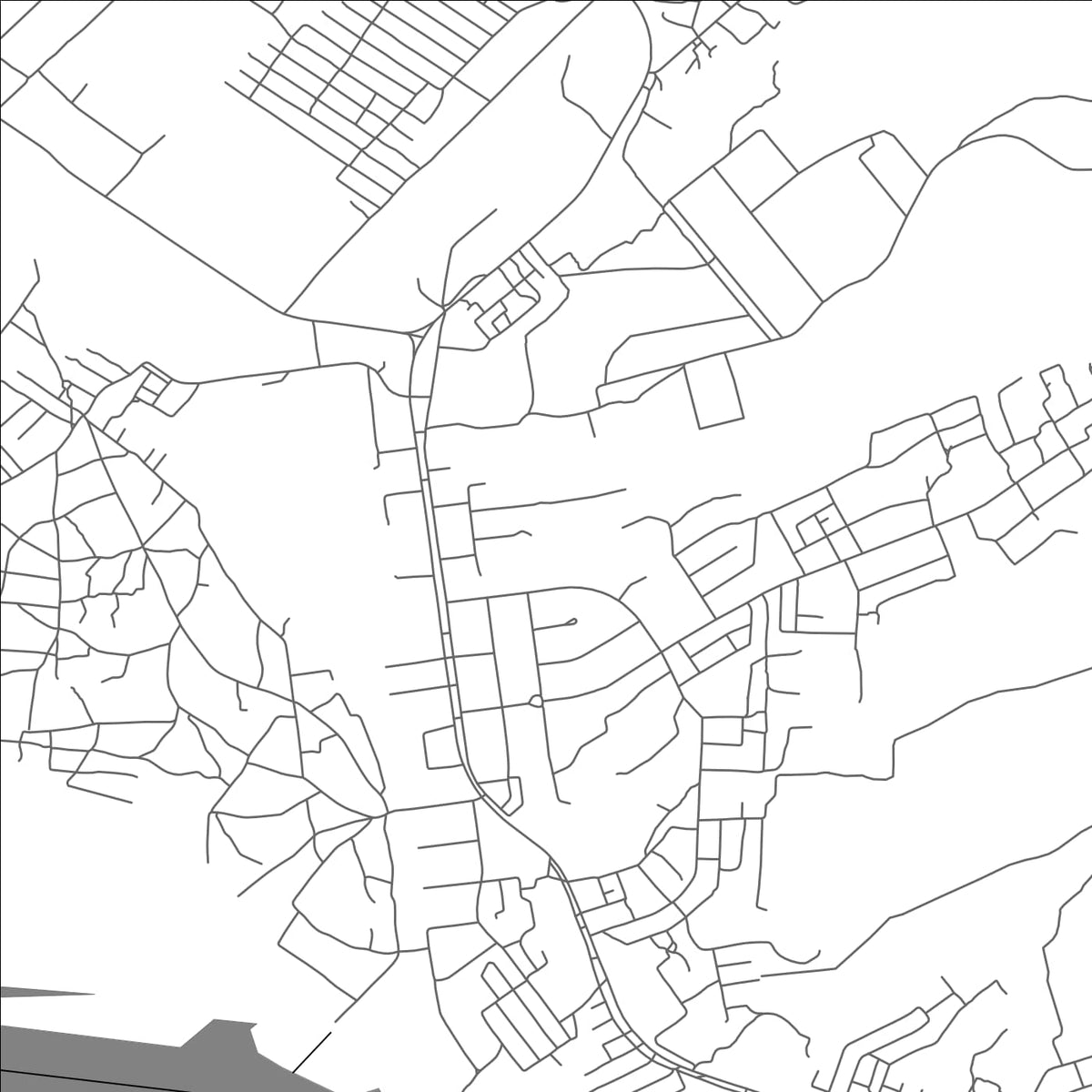 ROAD MAP OF KAFUE, ZAMBIA BY MAPBAKES