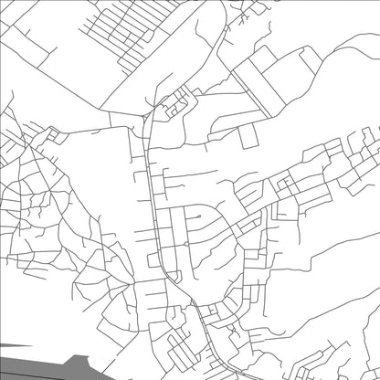 ROAD MAP OF KAFUE, ZAMBIA BY MAPBAKES