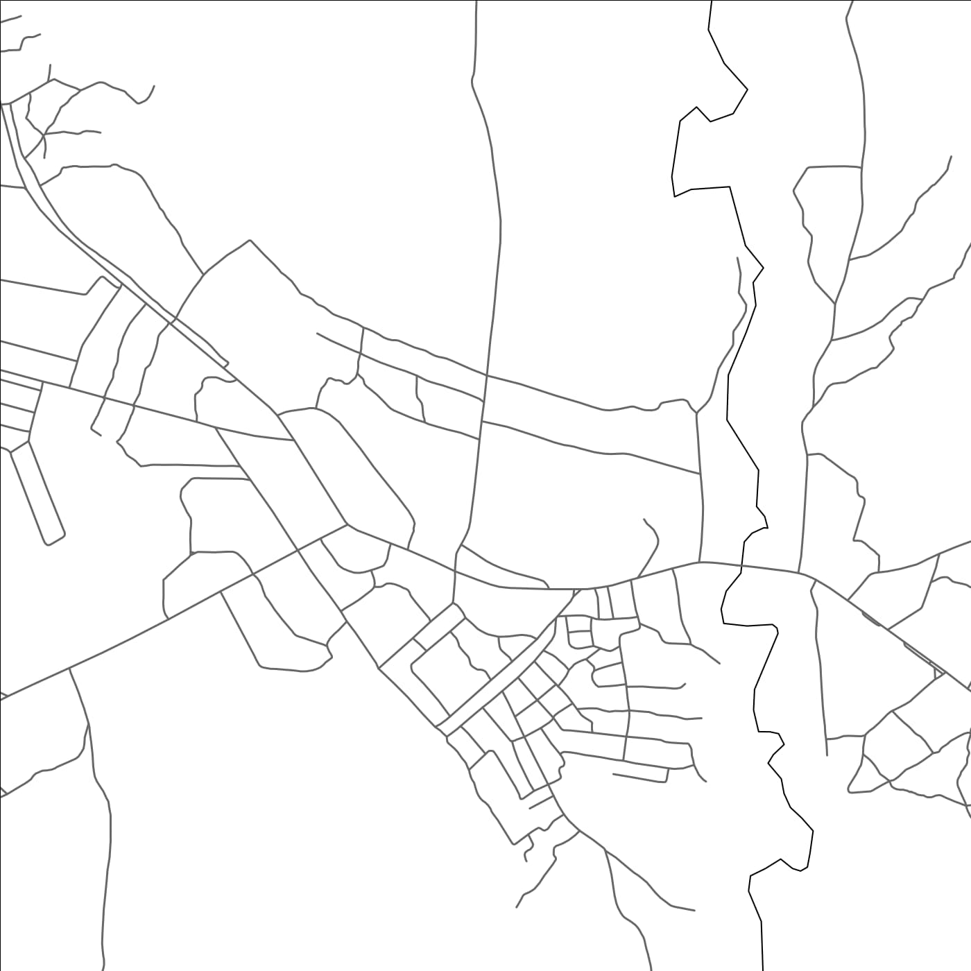 ROAD MAP OF KASEMPA, ZAMBIA BY MAPBAKES