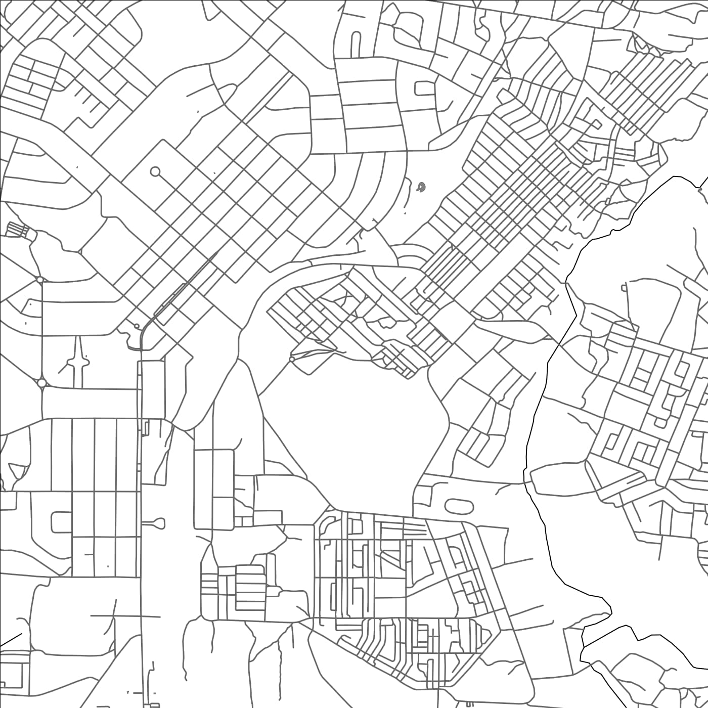 ROAD MAP OF LIVINGSTONE, ZAMBIA BY MAPBAKES