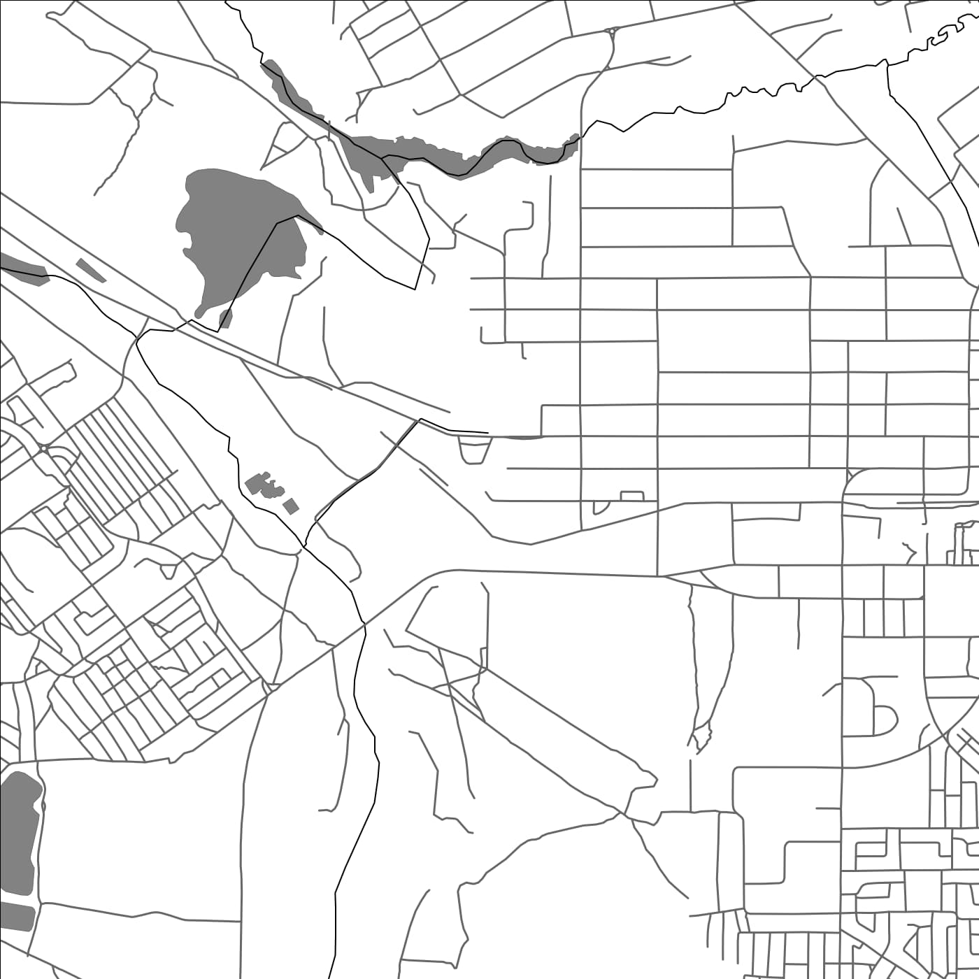 ROAD MAP OF LUANSHYA, ZAMBIA BY MAPBAKES