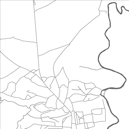 ROAD MAP OF MWINILUNGA, ZAMBIA BY MAPBAKES