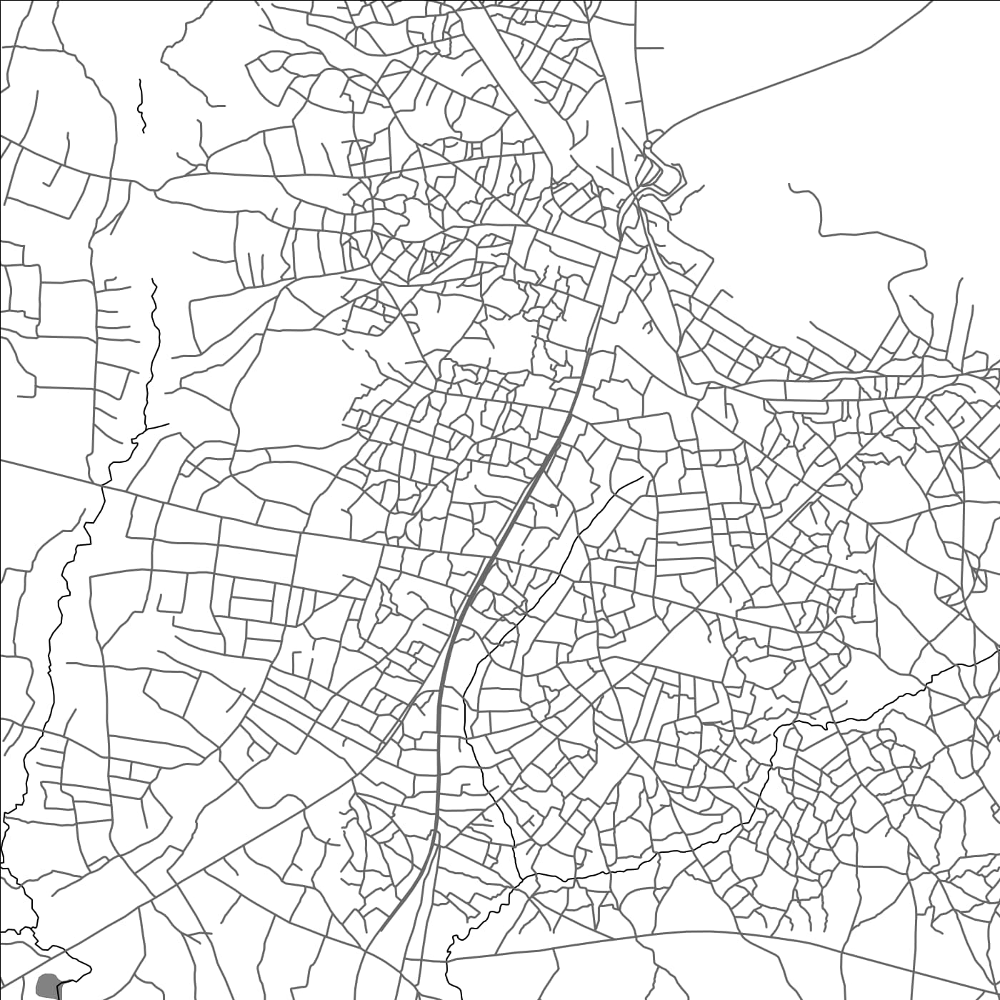 ROAD MAP OF NAKONDE, ZAMBIA BY MAPBAKES