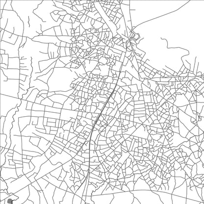 ROAD MAP OF NAKONDE, ZAMBIA BY MAPBAKES