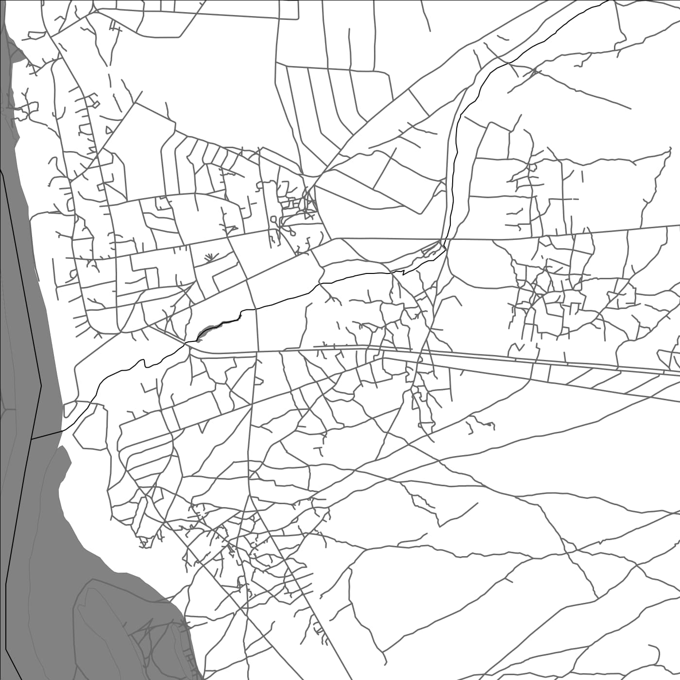 ROAD MAP OF ZAMBEZI, ZAMBIA BY MAPBAKES