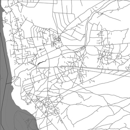 ROAD MAP OF ZAMBEZI, ZAMBIA BY MAPBAKES