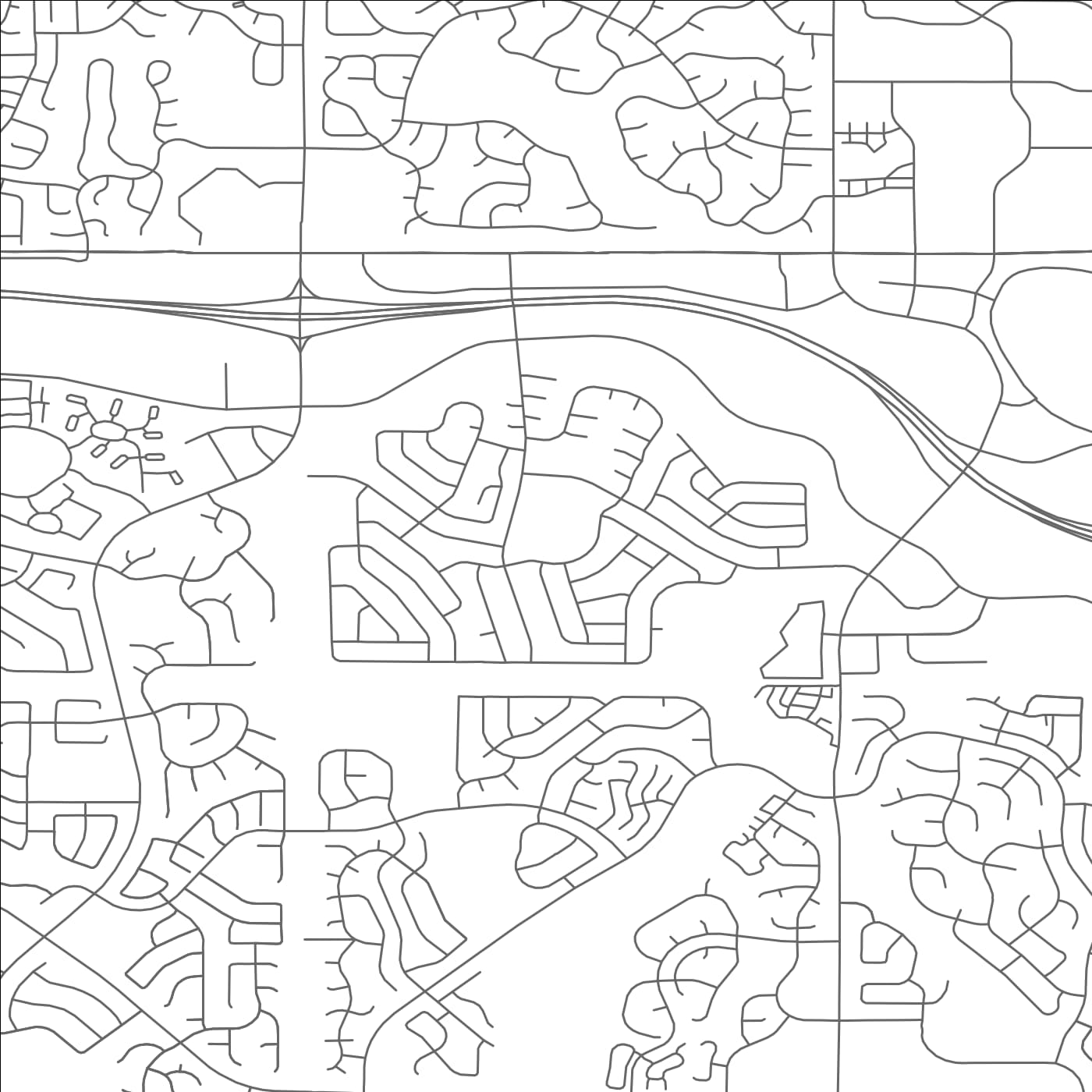 ROAD MAP OF ACRES GREEN, COLORADO BY MAPBAKES