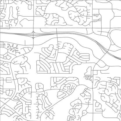 ROAD MAP OF ACRES GREEN, COLORADO BY MAPBAKES