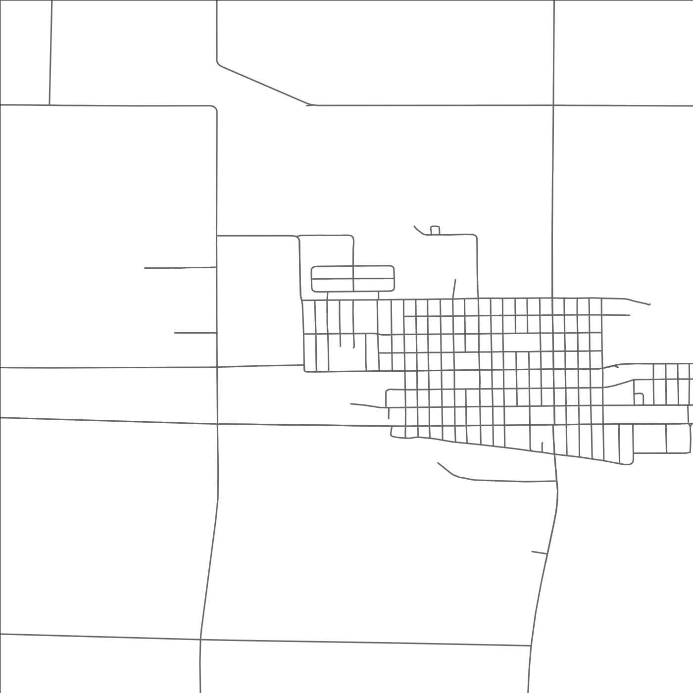 ROAD MAP OF AKRON, COLORADO BY MAPBAKES