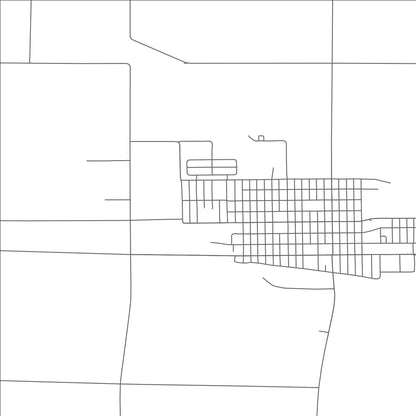 ROAD MAP OF AKRON, COLORADO BY MAPBAKES