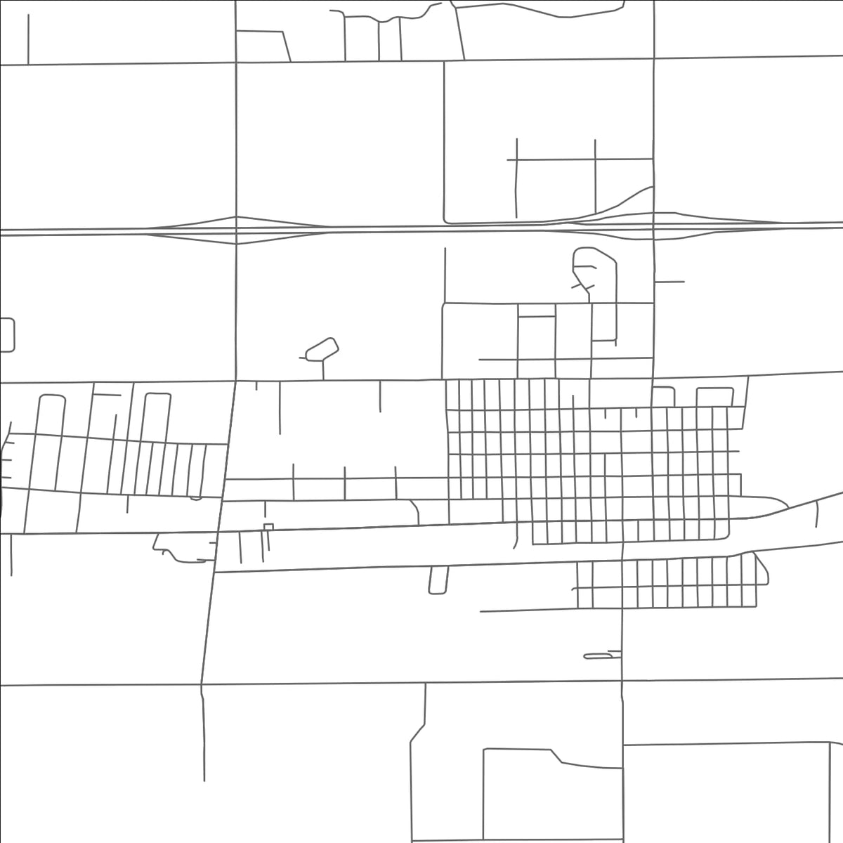 ROAD MAP OF BRUSH, COLORADO BY MAPBAKES