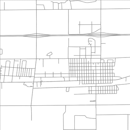 ROAD MAP OF BRUSH, COLORADO BY MAPBAKES