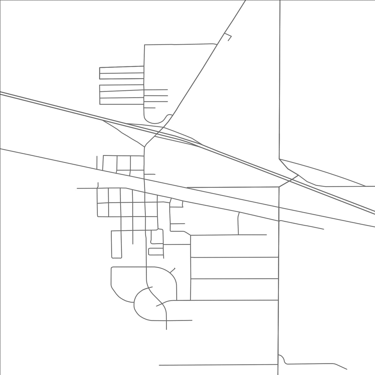 ROAD MAP OF BYERS, COLORADO BY MAPBAKES