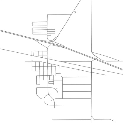 ROAD MAP OF BYERS, COLORADO BY MAPBAKES