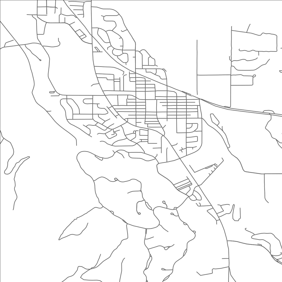 ROAD MAP OF CARBONDALE, COLORADO BY MAPBAKES
