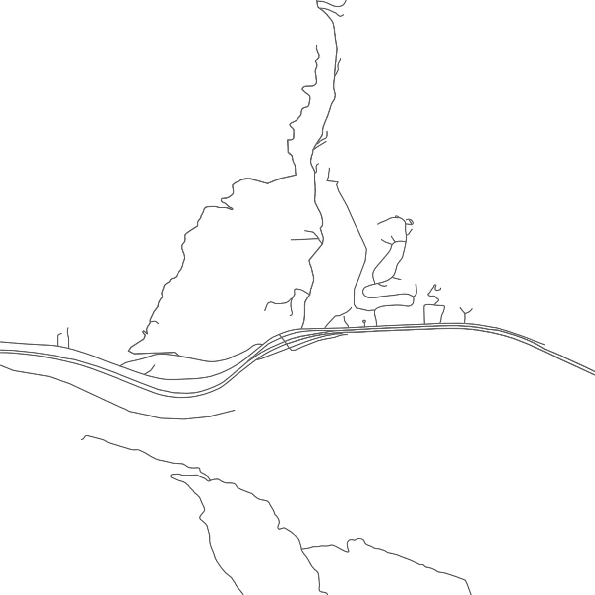ROAD MAP OF CHACRA, COLORADO BY MAPBAKES